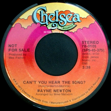 Wayne Newton - Can't You Hear The Song? / Can't You Hear The Song? side B