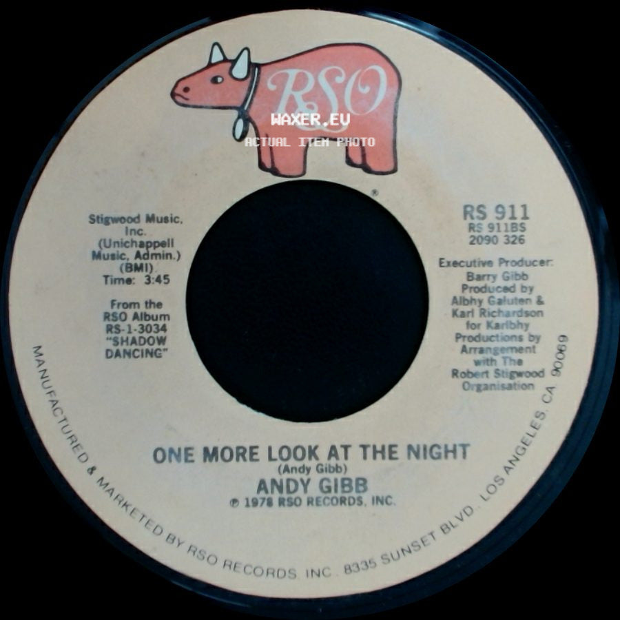 Andy Gibb - One More Look At The Night / (Our Love) Don't Throw It All Away side A