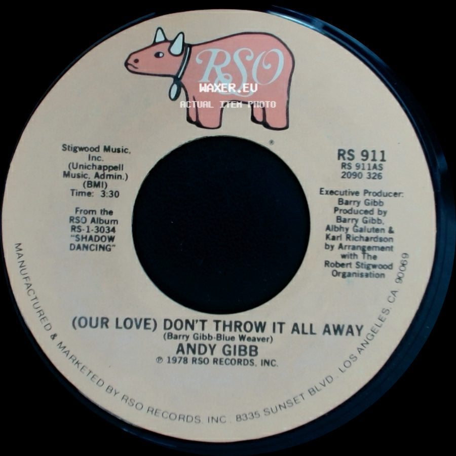 Andy Gibb - One More Look At The Night / (Our Love) Don't Throw It All Away side B