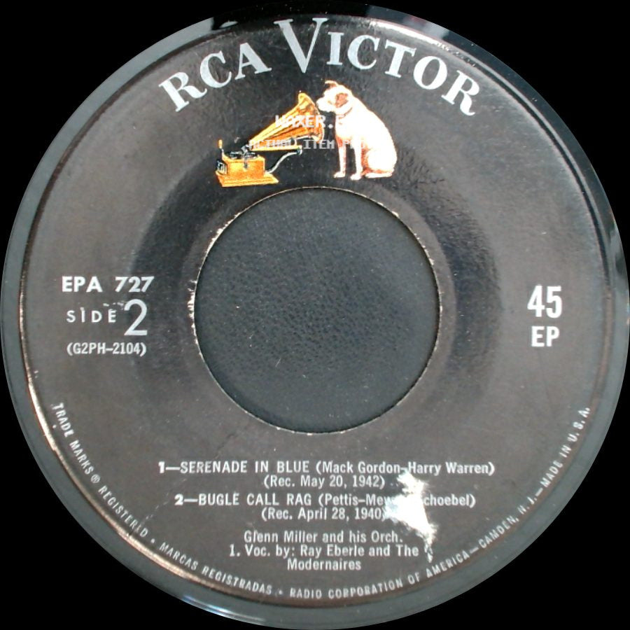 Glenn Miller And His Orch. - Beautiful Ohio / Adios / Serenade In Blue / Bugle Call Rag side B