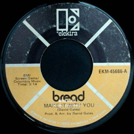 Bread - Why Do You Keep Me Waiting / Make It With You side B