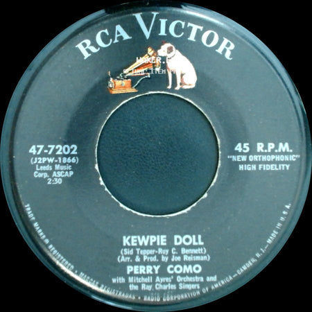 Perry Como - Dance Only With Me / Kewpie Doll side B