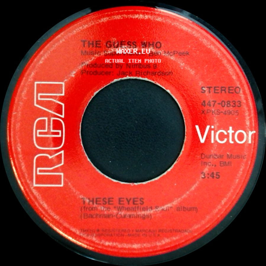 The Guess Who - No Time / These Eyes side B
