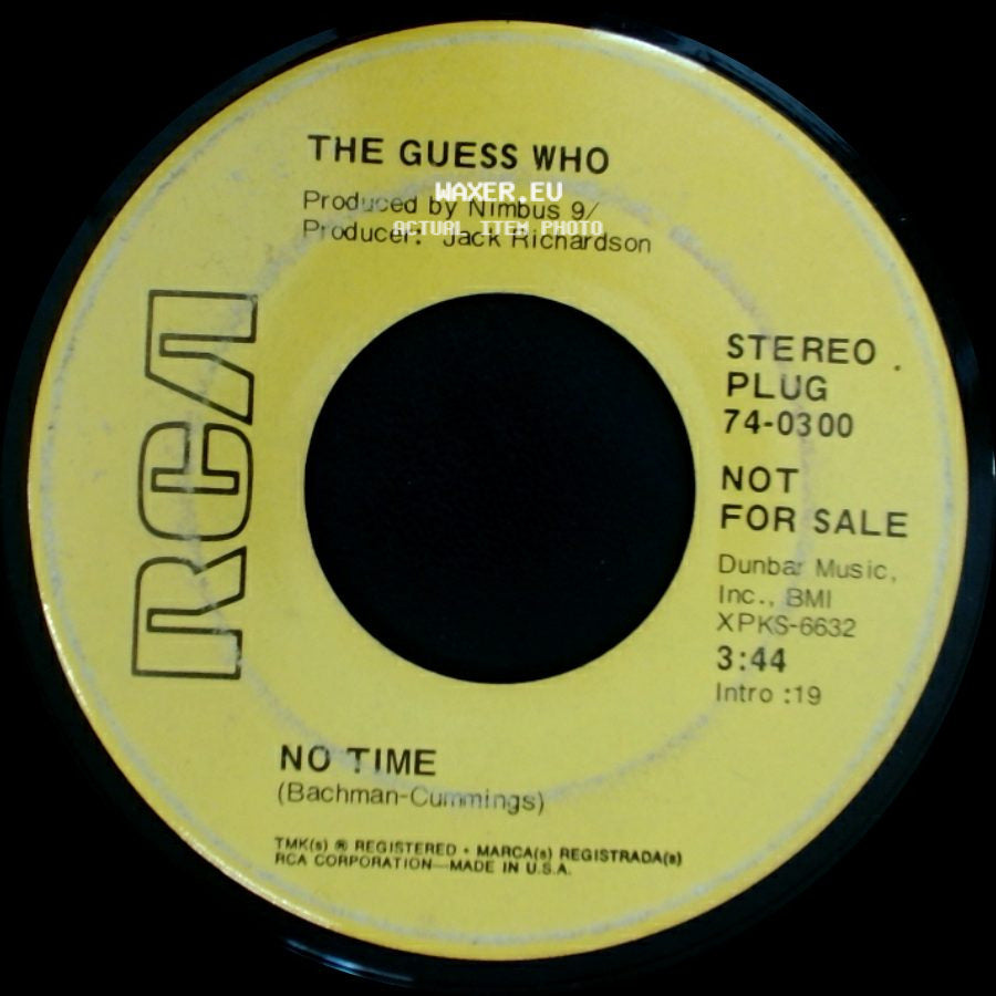 The Guess Who - Proper Stranger / No Time side B