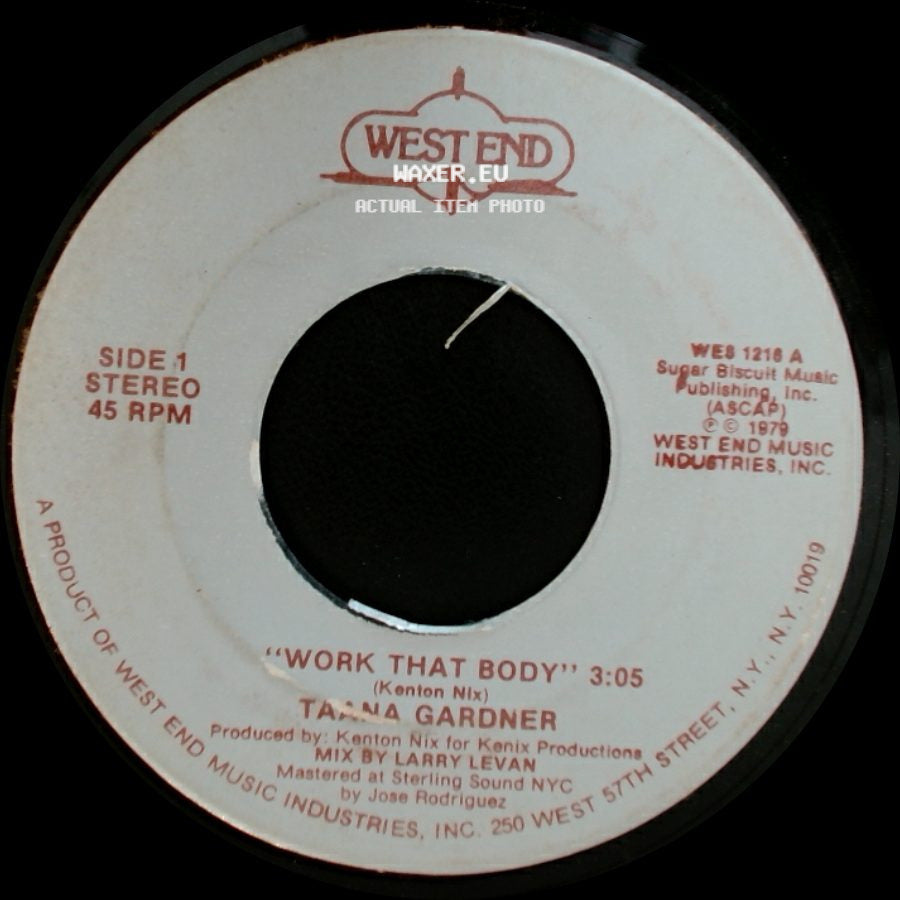 Tasha Gardner / Taana Gardner - Work That Body / Work That Body side A
