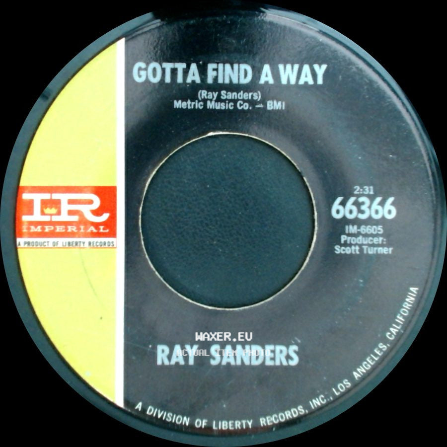 Ray Sanders - Gotta Find A Way / Beer Drinkin' Music side A