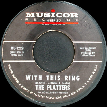 The Platters - With This Ring / If I Had A Love side A