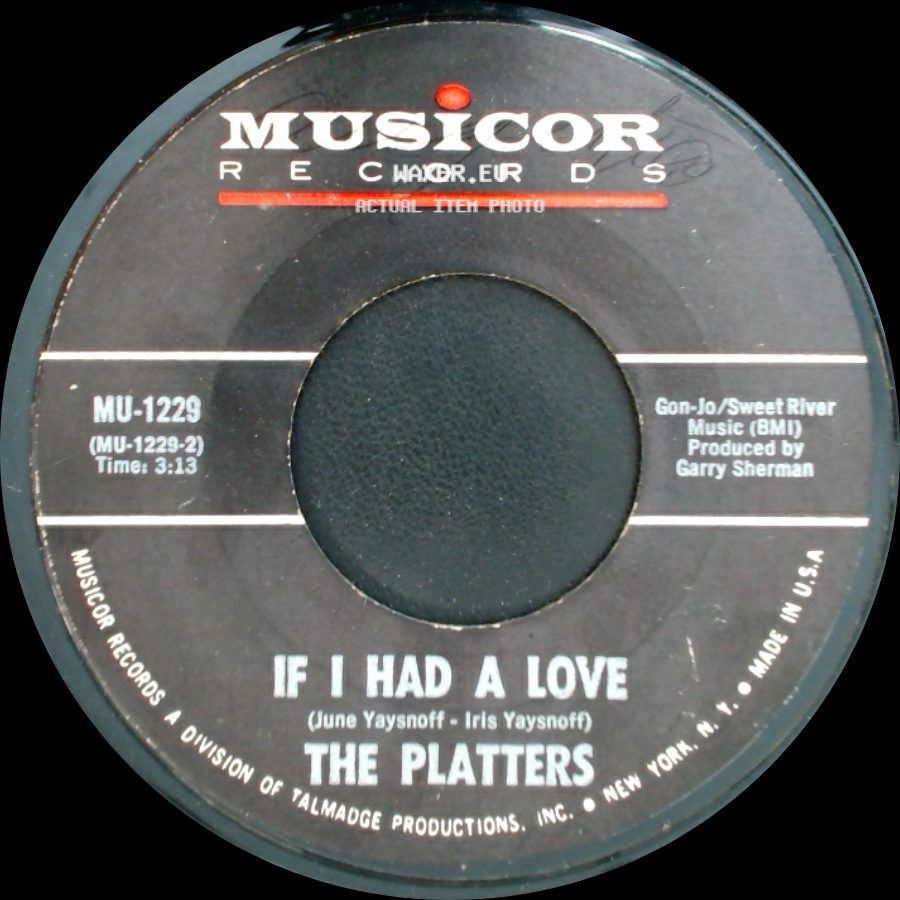 The Platters - With This Ring / If I Had A Love side B