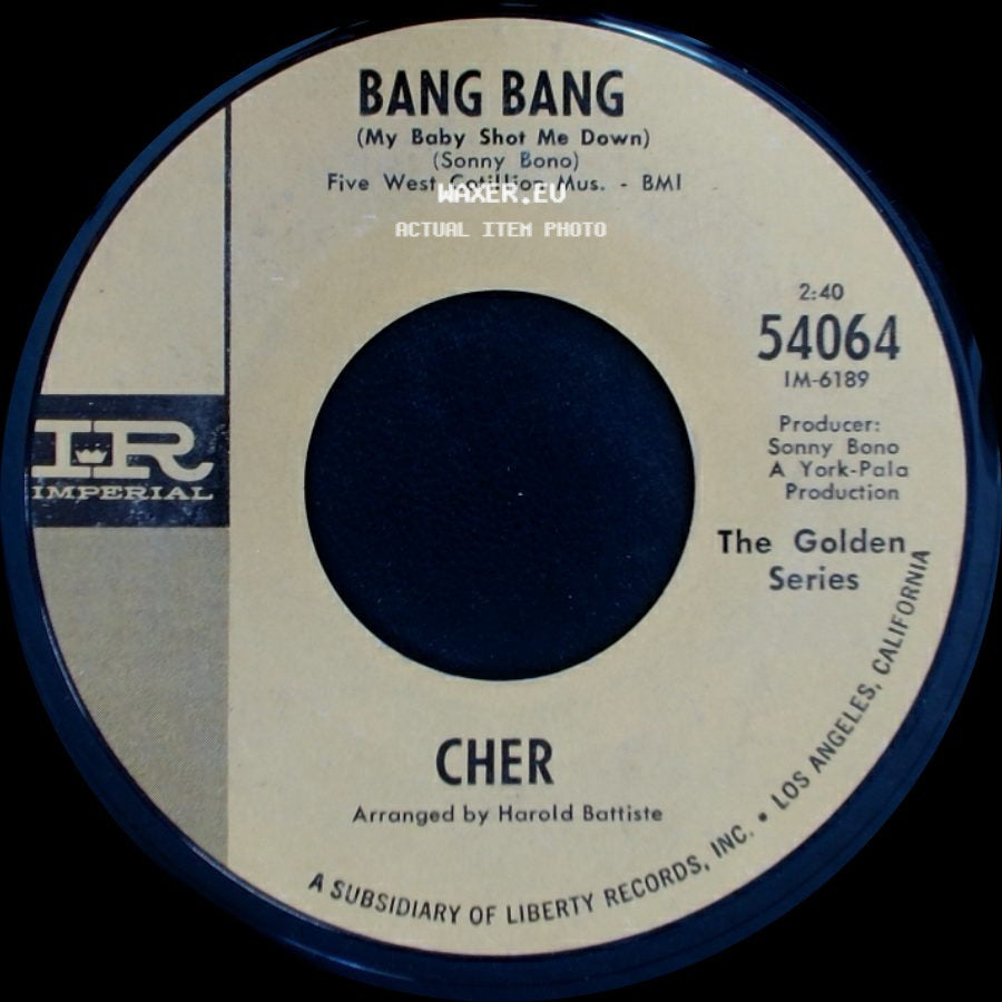 Cher - Alfie / Bang Bang (My Baby Shot Me Down) side B