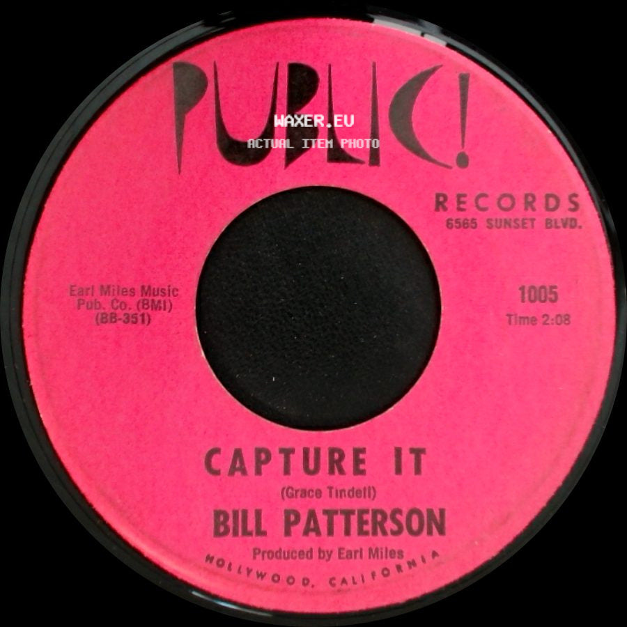 Bill Patterson - Capture It / Ninety-Nine Miles side A