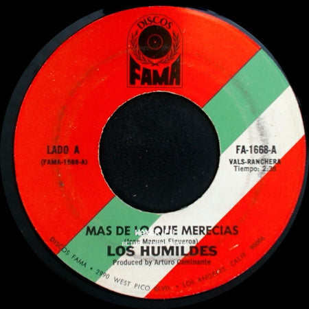 Los Humildes - Mas De Lo Que Merecias / Escaleras De La Carcel side A