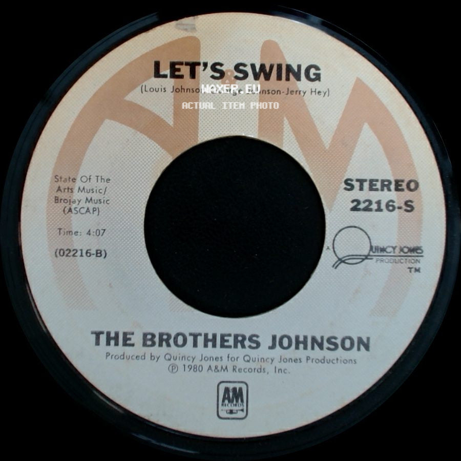 The Brothers Johnson - Stomp! / Let's Swing side B