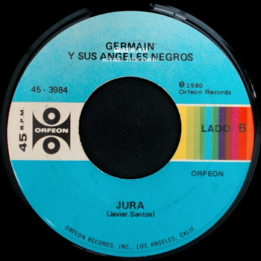 Germain Y Sus Angeles Negros - Esta Noche Mi Amor / Jura side B