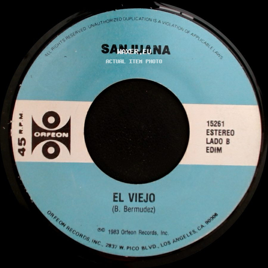 Sanjuana Con El Mariachi Jalisciense De Rigoberto Alfaro / Sanjuana - Definitivamente / El Viejo side B