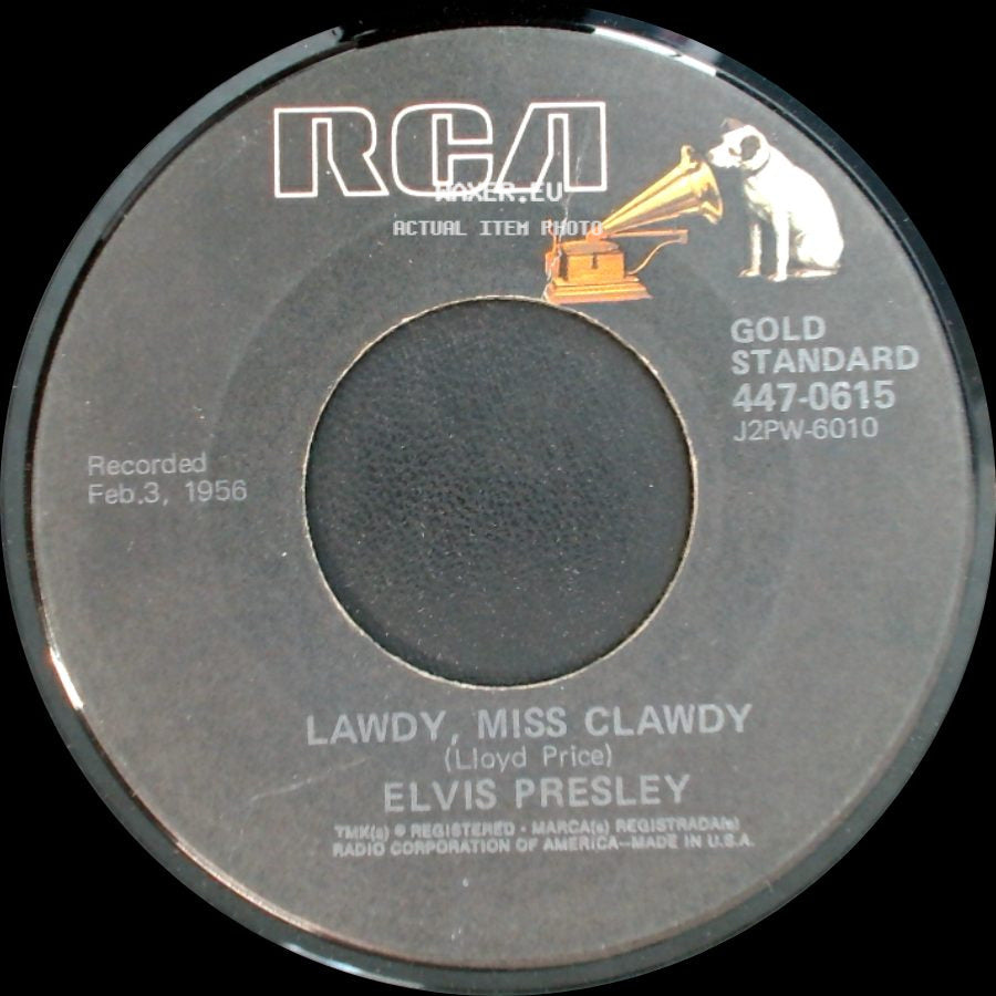 Elvis Presley - Shake, Rattle And Roll / Lawdy, Miss Clawdy side B