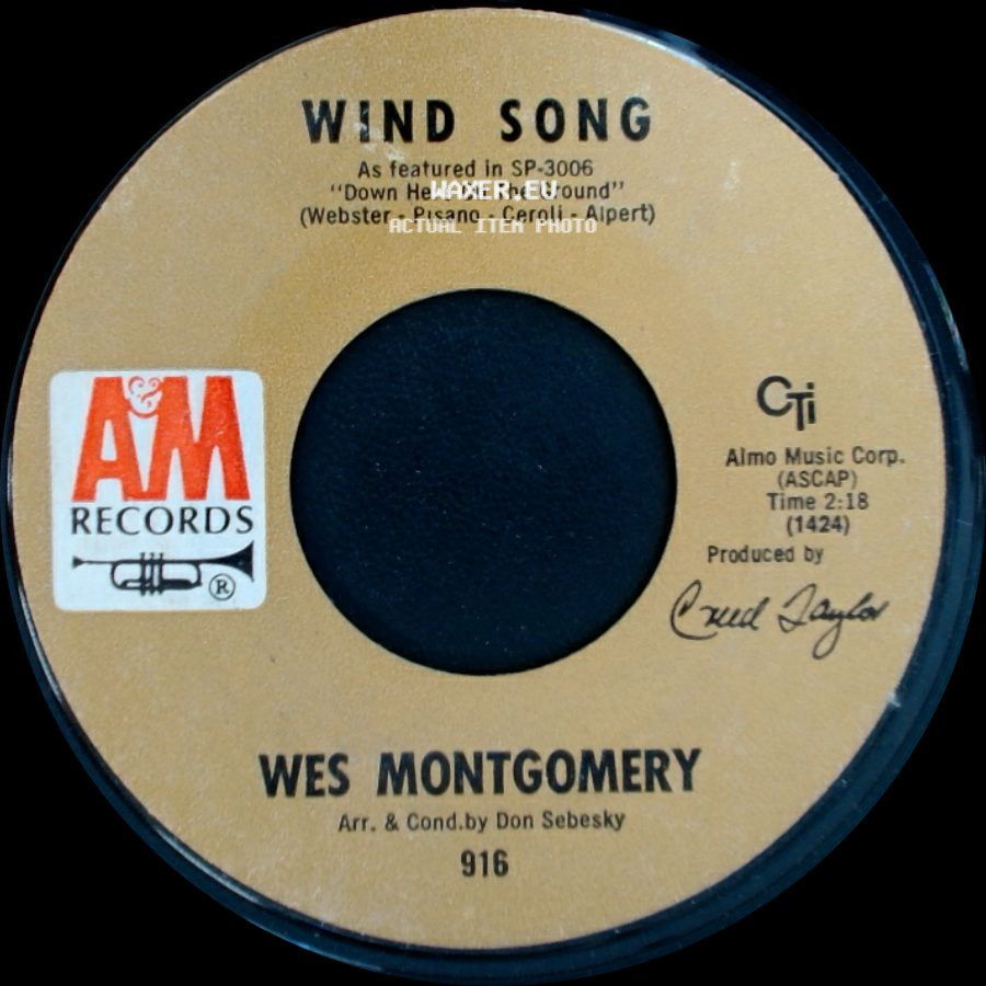 Wes Montgomery - Wind Song / Goin' On To Detroit side A