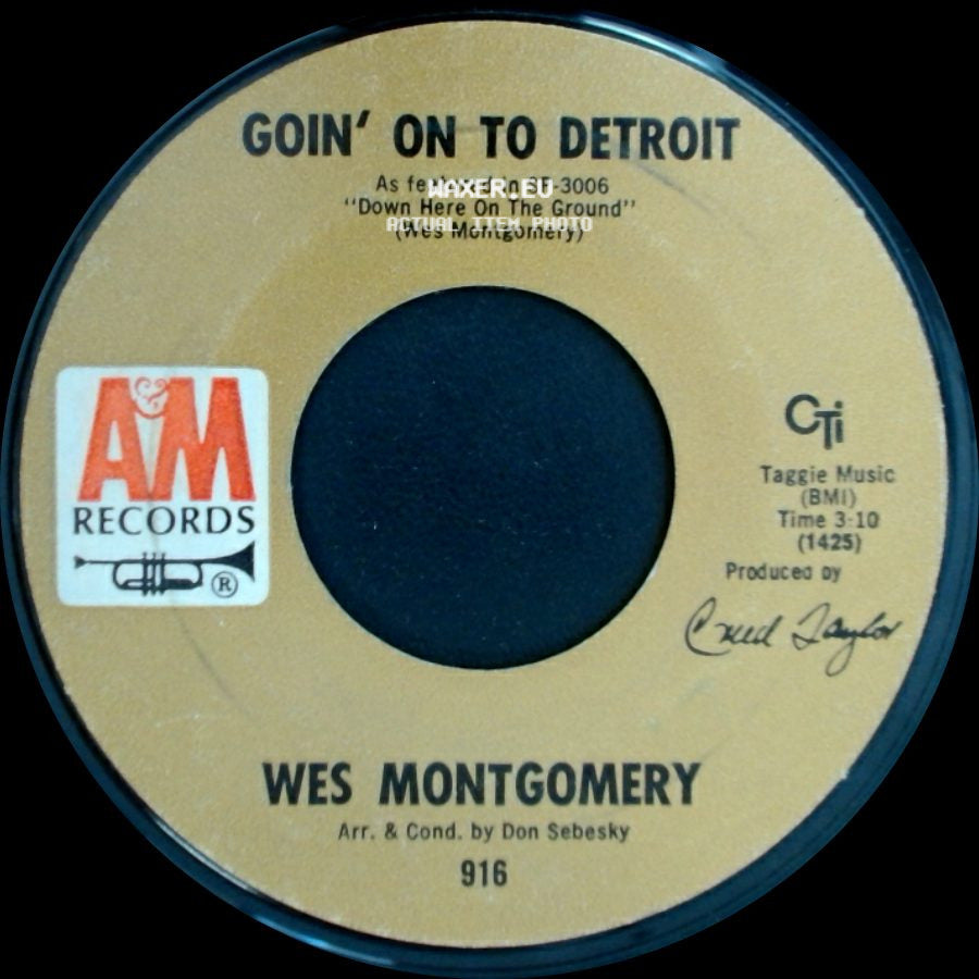 Wes Montgomery - Wind Song / Goin' On To Detroit side B
