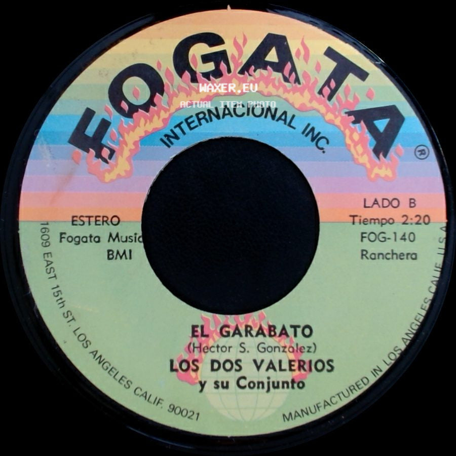 Los Dos Valerios Y Su Conjunto - Amada Mia / El Garabato side B