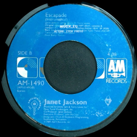 Janet Jackson - Escapade / Escapade (Instrumental) side B