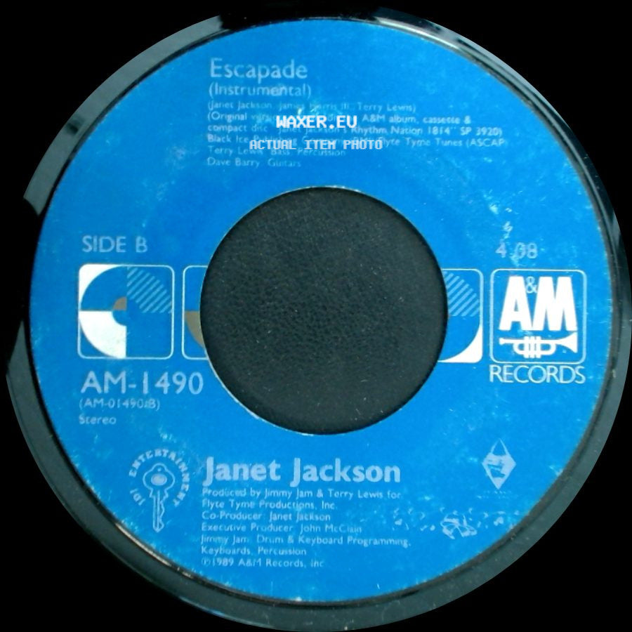Janet Jackson - Escapade / Escapade (Instrumental) side B