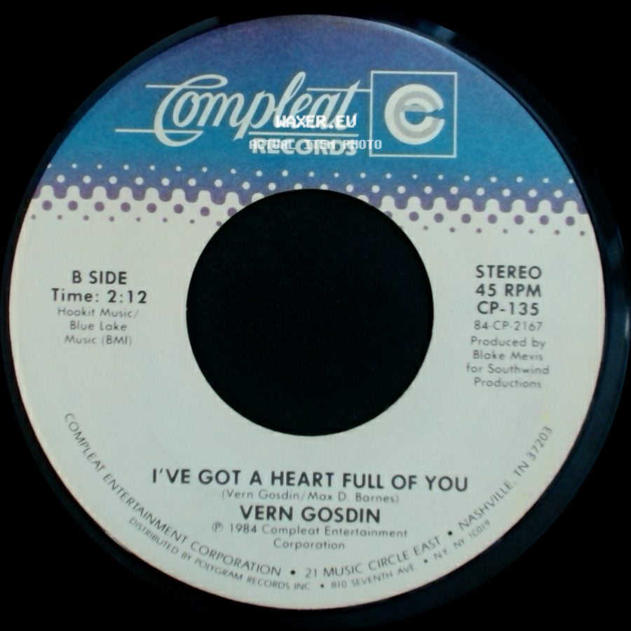 Vern Gosdin - Slow Burning Memory / I've Got A Heart Full Of You side B