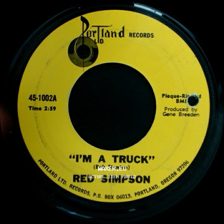 Red Simpson - Where Love Used To Be / I'm A Truck side B