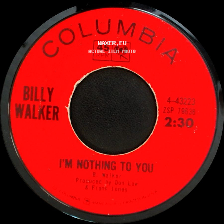Billy Walker - Matamoros / I'm Nothing To You side B