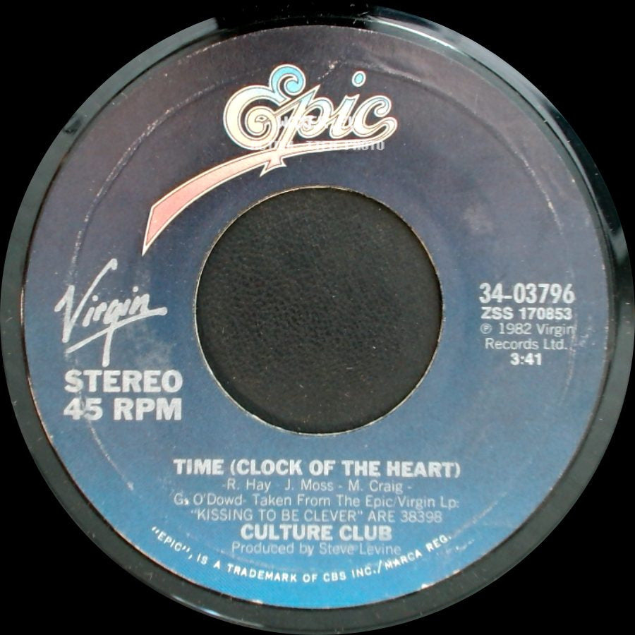Culture Club - Time (Clock Of The Heart) / Romance Beyond The Alphabet ("Time" Instrumental) side A