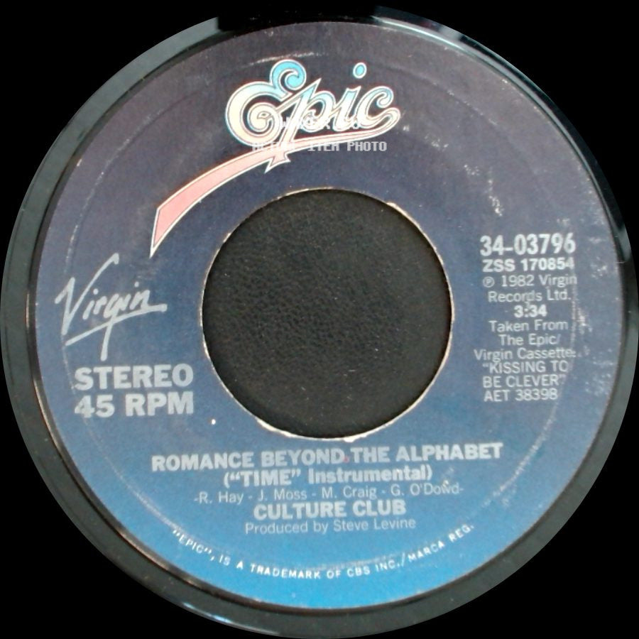 Culture Club - Time (Clock Of The Heart) / Romance Beyond The Alphabet ("Time" Instrumental) side B