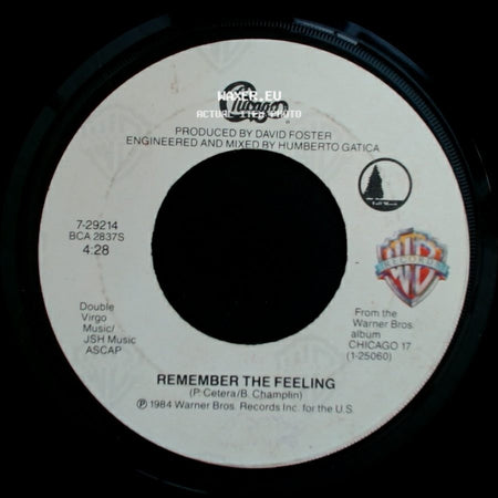 Chicago - Remember The Feeling / Hard Habit To Break side A