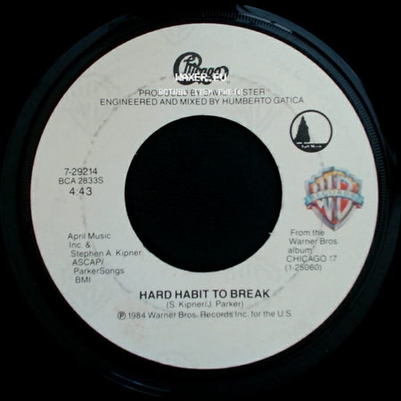 Chicago - Remember The Feeling / Hard Habit To Break side B