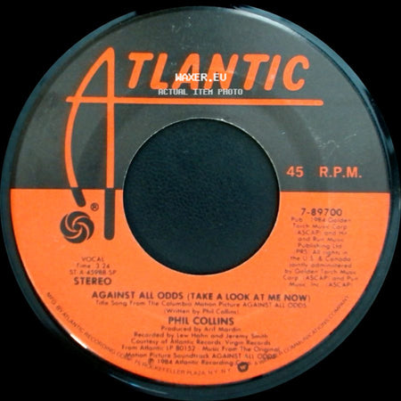 Phil Collins / Larry Carlton And Michel Colombier - Against All Odds (Take A Look At Me Now) / The Search side A