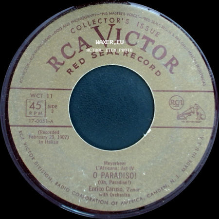 Enrico Caruso - O Paradiso! / Air De La Fleur (Flower Song) side A