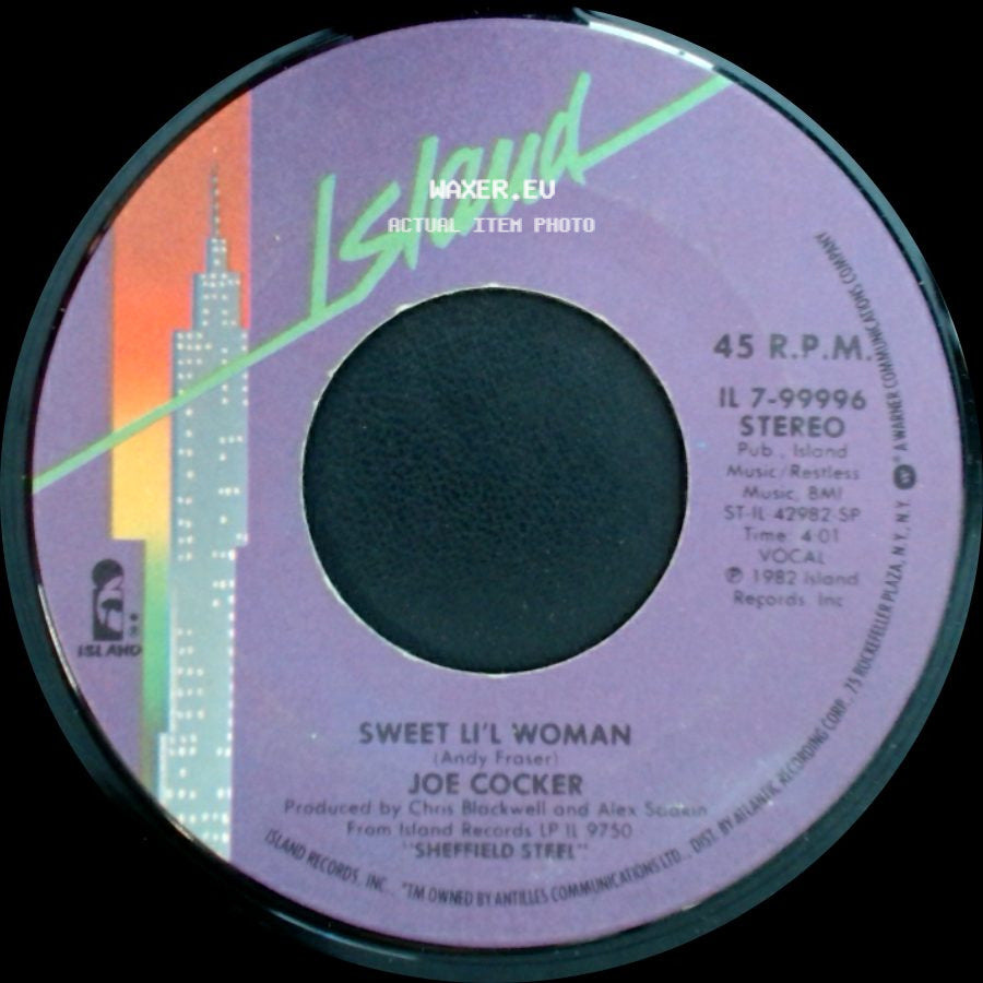 Joe Cocker / Joe Cocker And Jennifer Warnes - Sweet Li'l Woman / Up Where We Belong side A