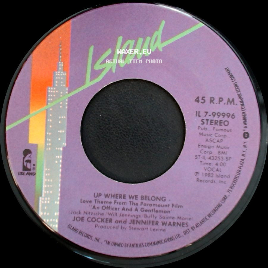 Joe Cocker / Joe Cocker And Jennifer Warnes - Sweet Li'l Woman / Up Where We Belong side B