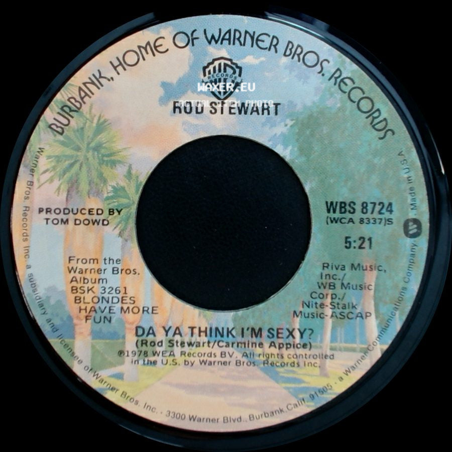 Rod Stewart - Scarred And Scared / Da Ya Think I'm Sexy? side B
