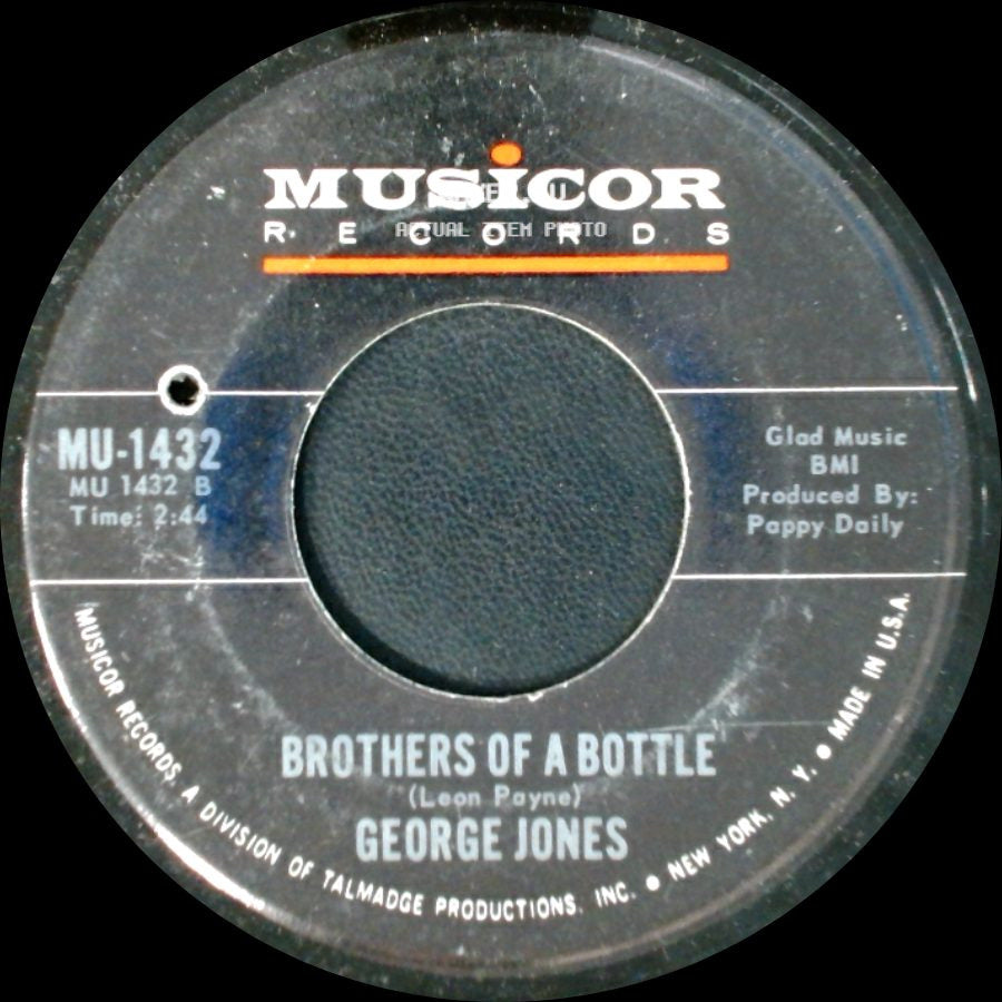 George Jones - Sometimes You Just Can't Win / Brothers Of A Bottle side B