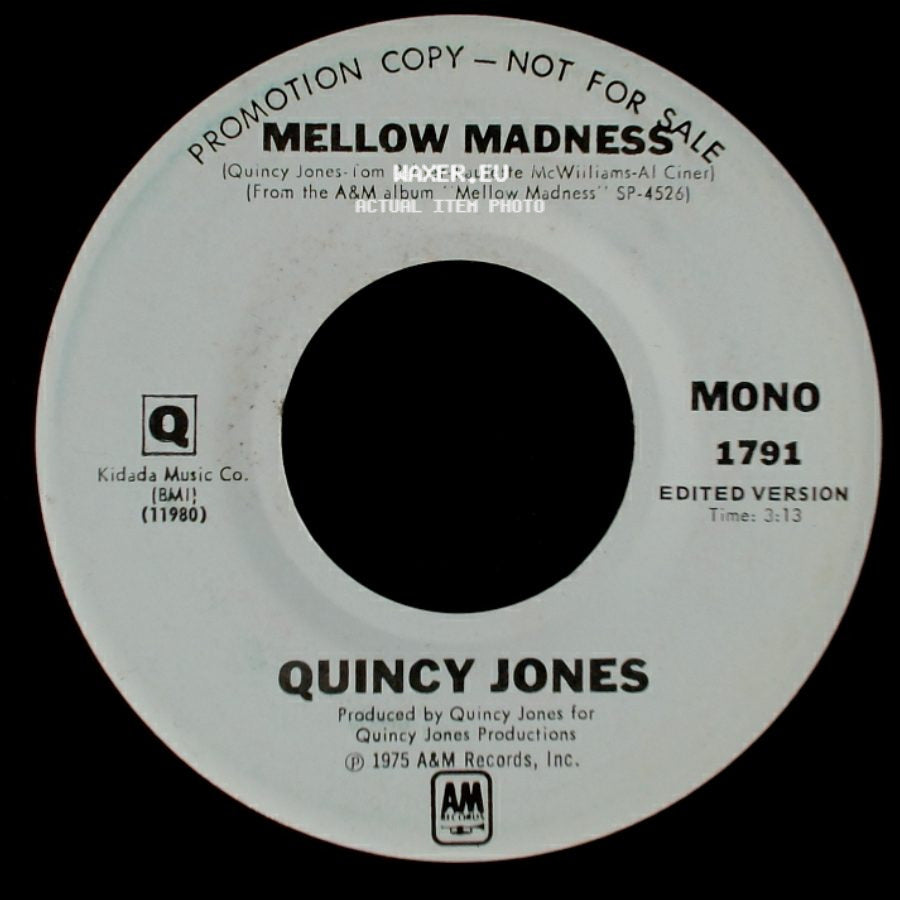 Quincy Jones - Mellow Madness / Mellow Madness side A