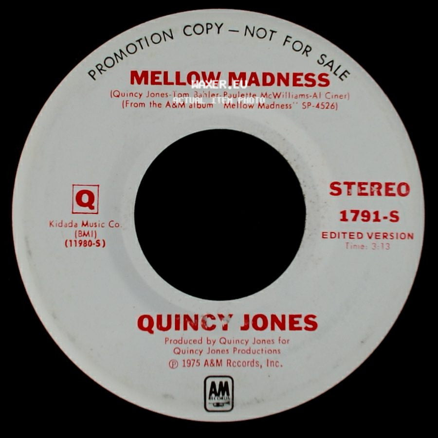 Quincy Jones - Mellow Madness / Mellow Madness side B