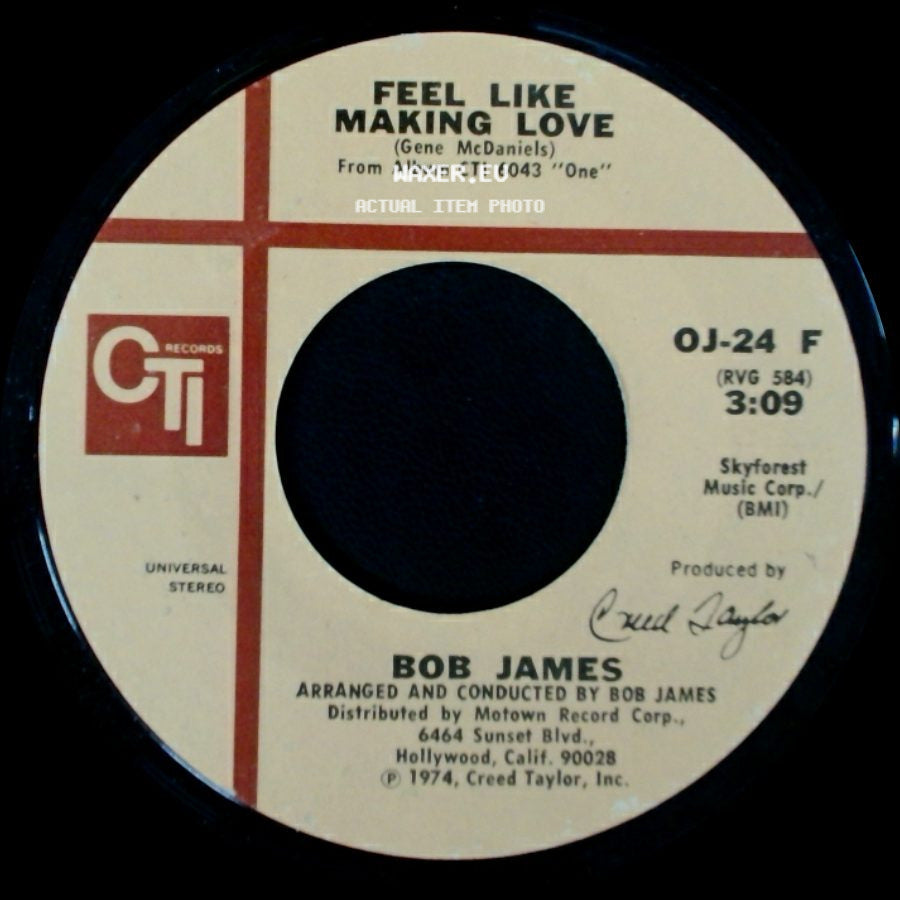 Bob James - Feel Like Making Love / Soulero side A