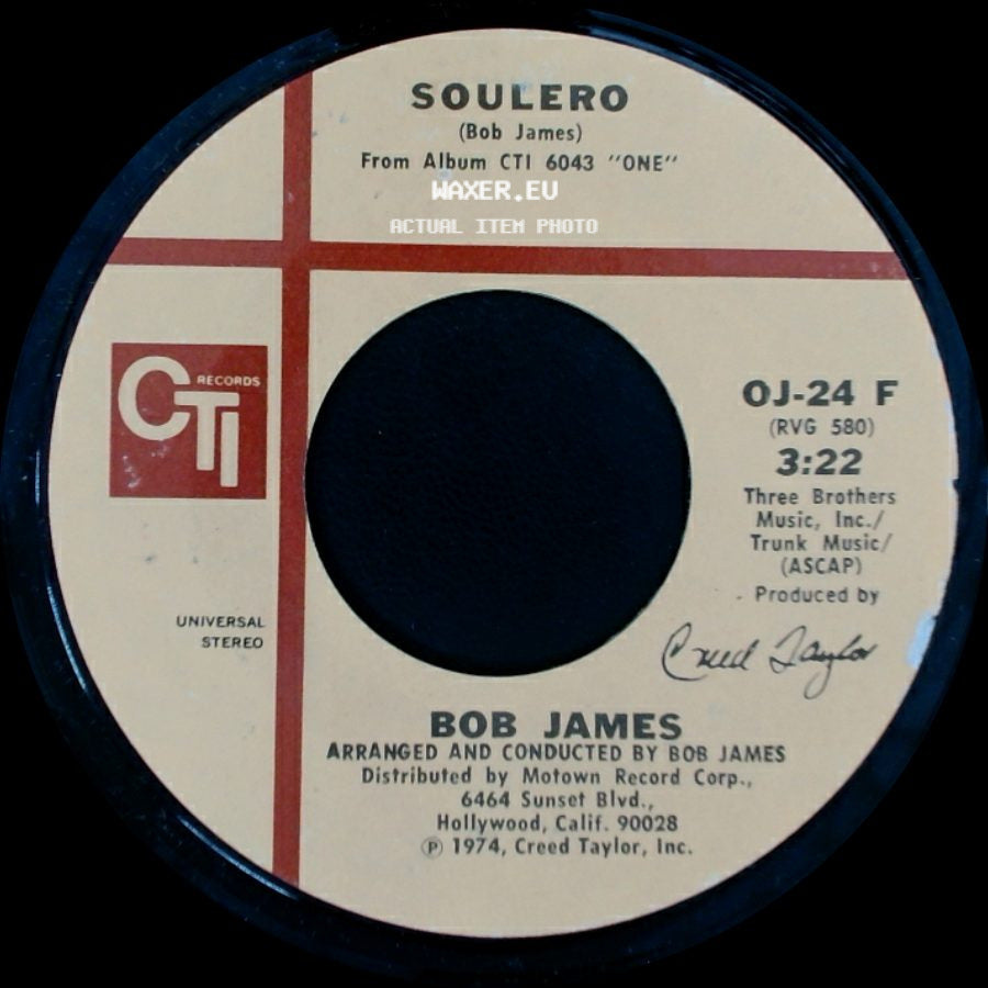 Bob James - Feel Like Making Love / Soulero side B