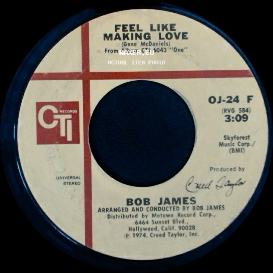 Bob James - Soulero / Feel Like Making Love side B