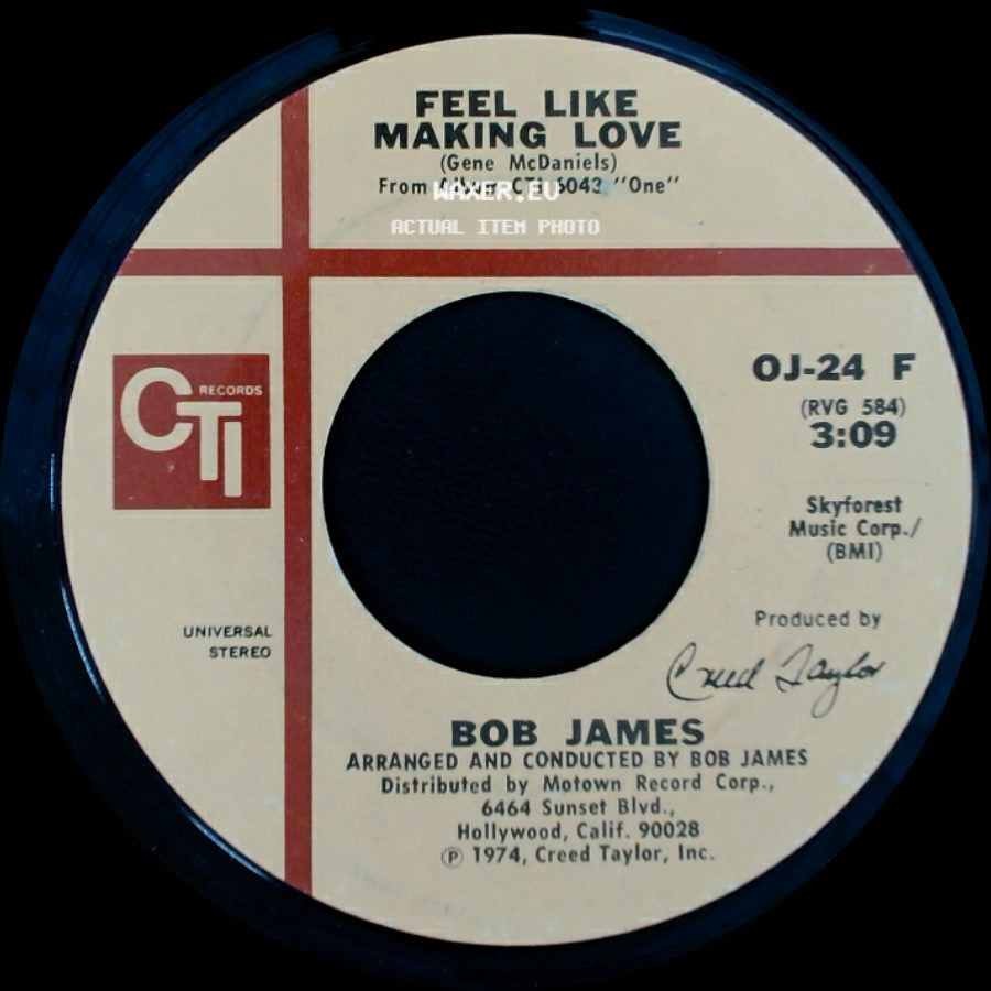 Bob James - Feel Like Making Love / Soulero side A
