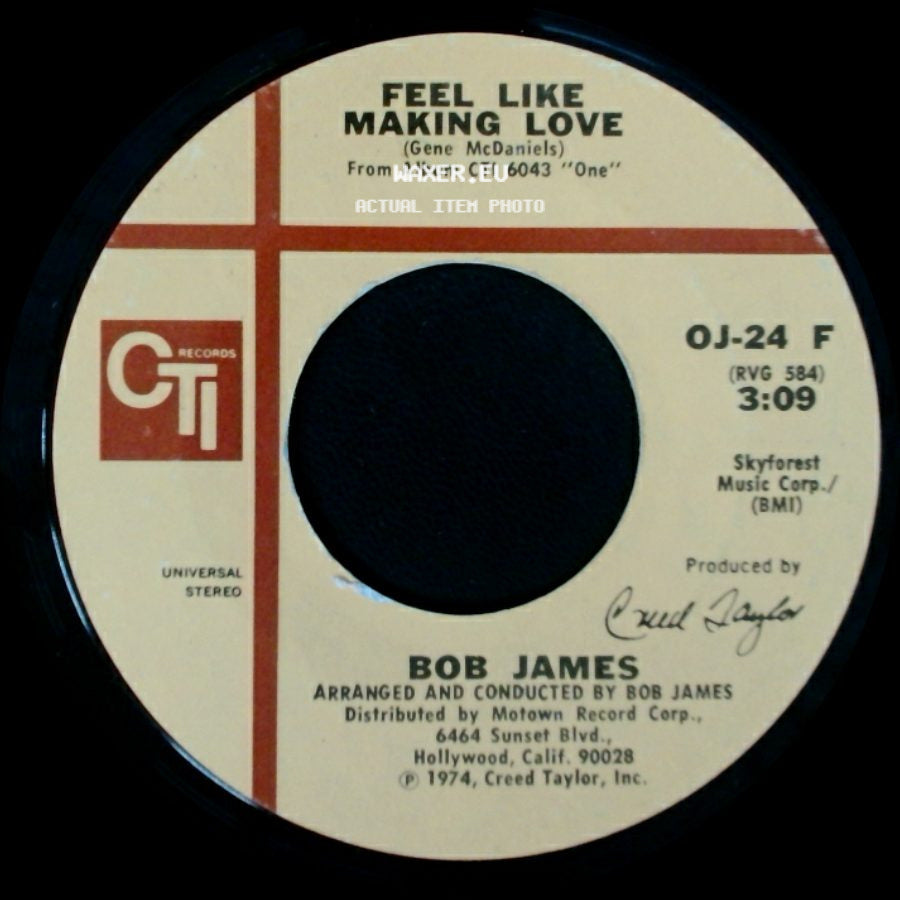 Bob James - Feel Like Making Love / Soulero side A