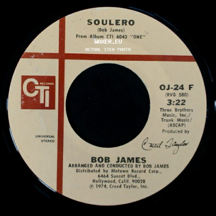 Bob James - Feel Like Making Love / Soulero side B