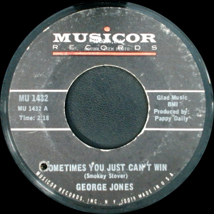 George Jones - Sometimes You Just Can't Win / Brothers Of A Bottle side A