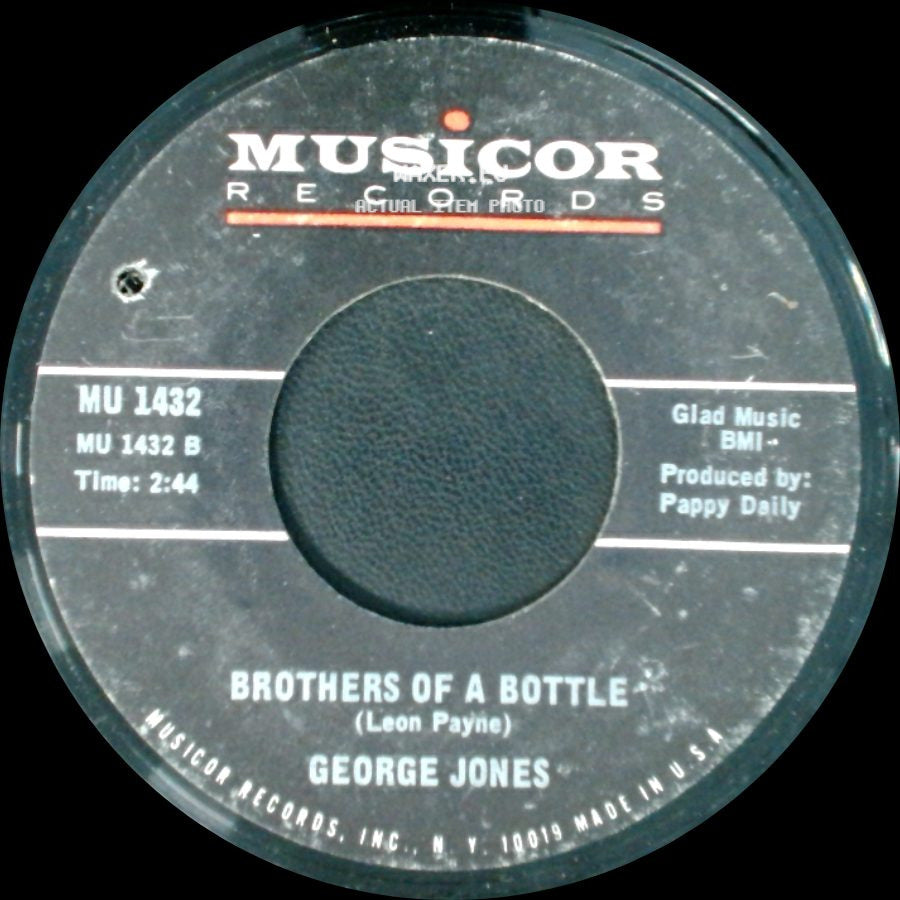 George Jones - Sometimes You Just Can't Win / Brothers Of A Bottle side B