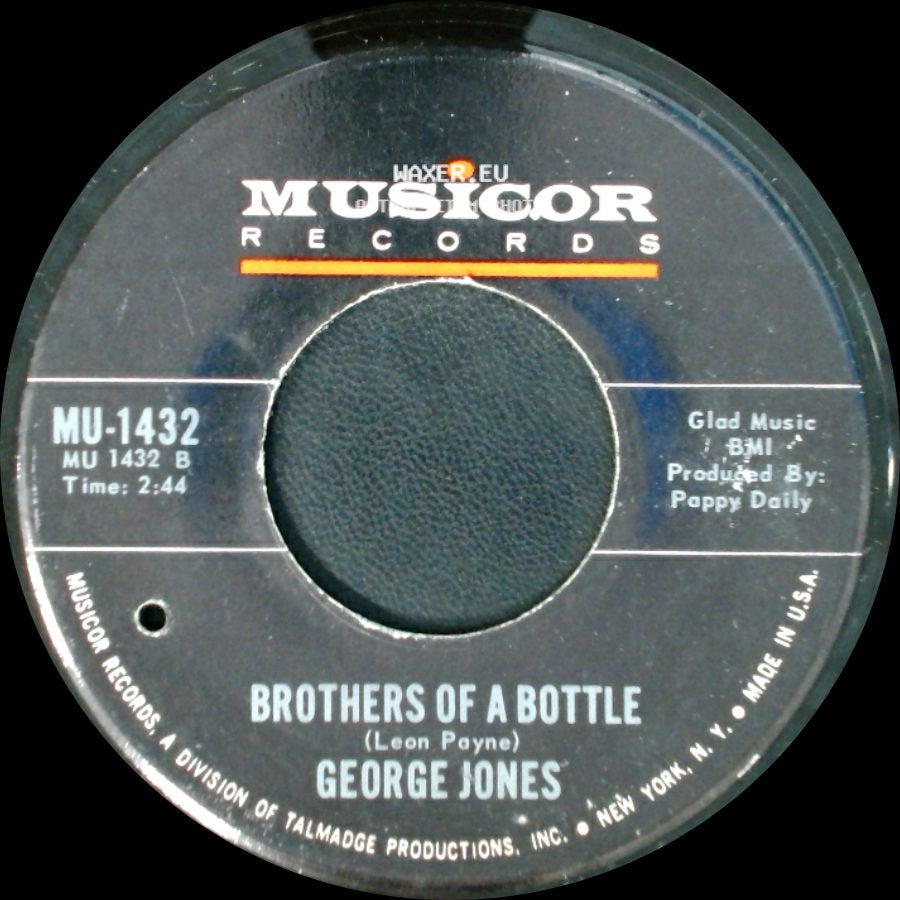 George Jones - Brothers Of A Bottle / Sometimes You Just Can't Win side A