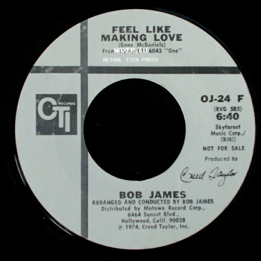 Bob James - Feel Like Making Love / Feel Like Making Love side A
