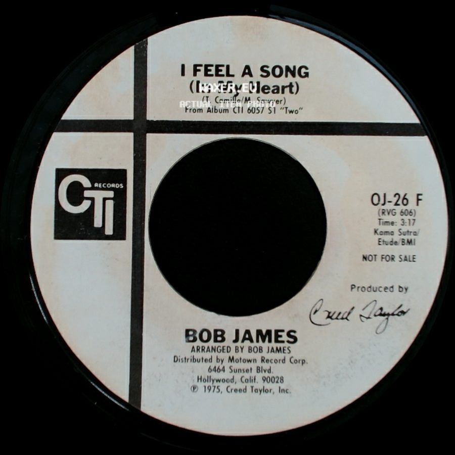 Bob James - I Feel A Song (In My Heart) / I Feel A Song (In My Heart) side A